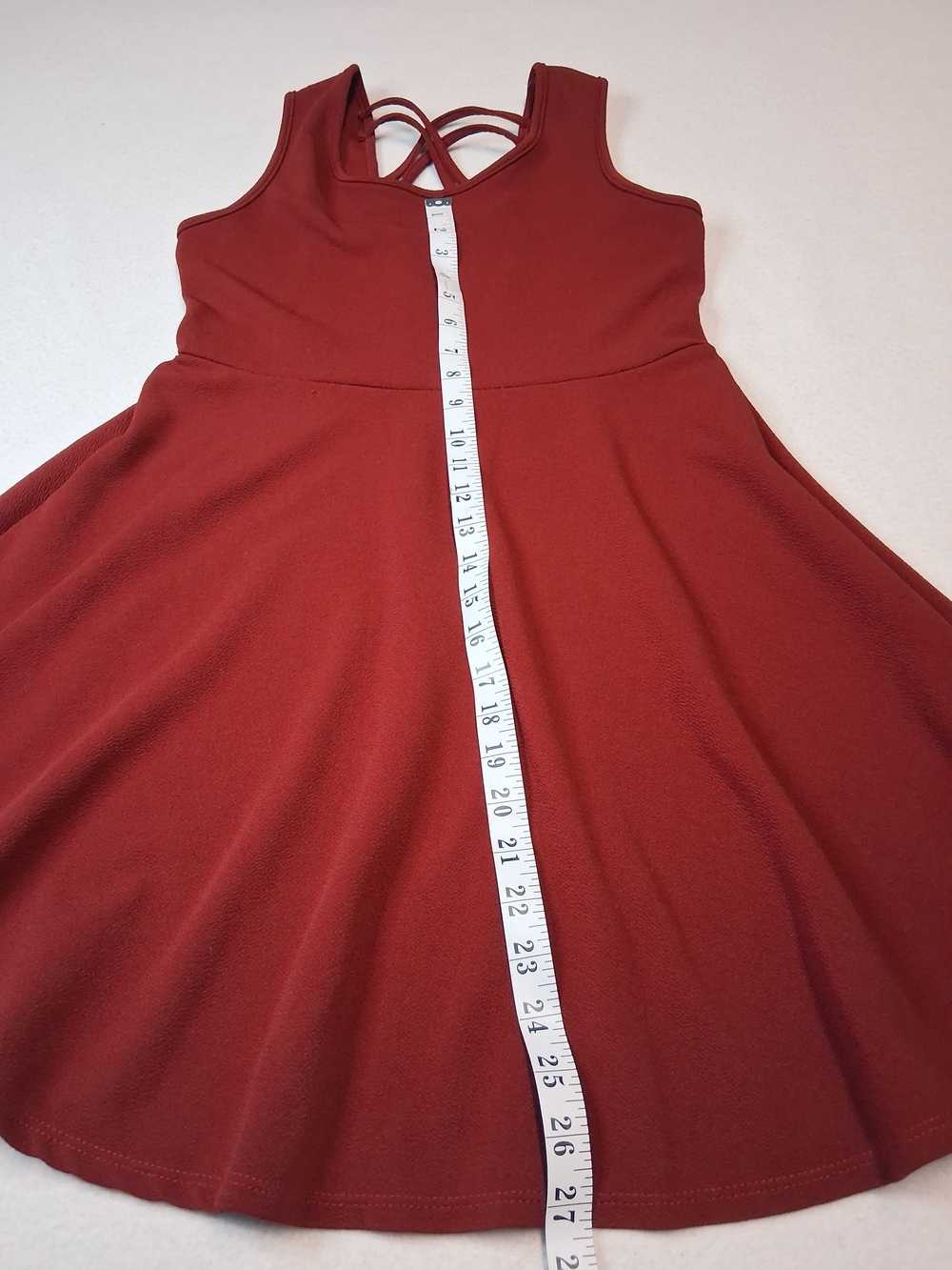 Rebel Sugar Sleeveless Dress in Deep Red Wine - Picture 5 of 7